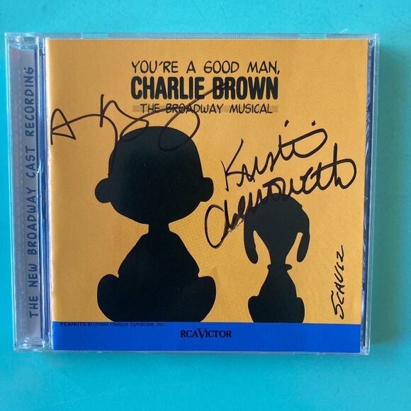 Autographed CD | Other | Kristin Chenoweth Anthony Rapp Signed Cd Youre ...
